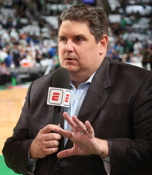 Brian Windhorst reporting about the sports from the ground