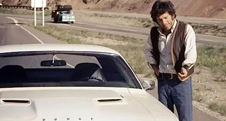 Barry Newman with his car