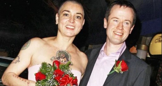 Sinéad with her ex-partner 
