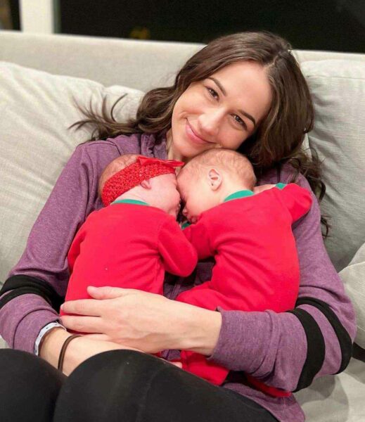 Colleen Ballinger with her child