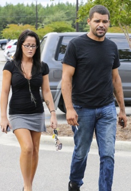 Jenelle with her ex-partner 