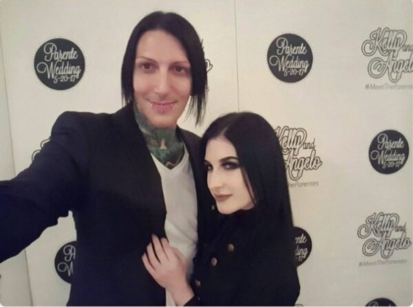 Chris Motionless's picture with his ex-partner 