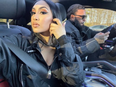 Queen Naija's picture with car 