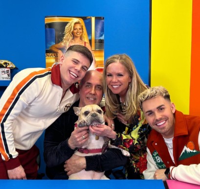 George Baggs with his family