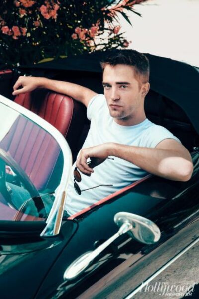 Robert Pattinson picture in car